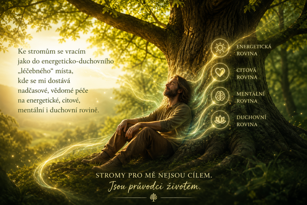 Jiří Lahoda vnímá strom jako průvodce životem a místo vědomé péče.